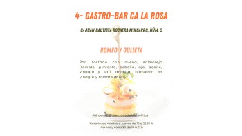 XI Ruta de la tapa: 4 - Gastro-bar Ca la Rosa
