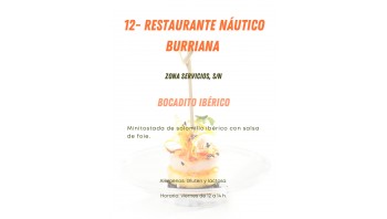 XI Ruta de la tapa: 12 - Restaurante Náutico Burriana