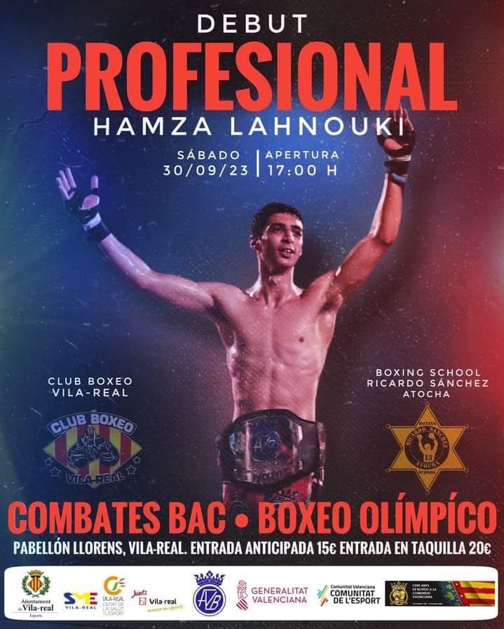 Combate de boxeo profesional - sábado 30